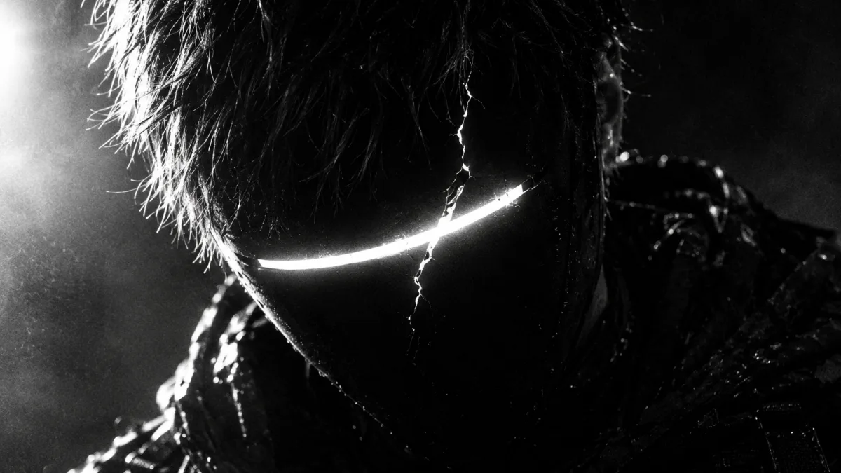 ② A crack across the line of light