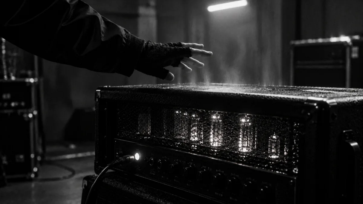 ② An amp, still warm